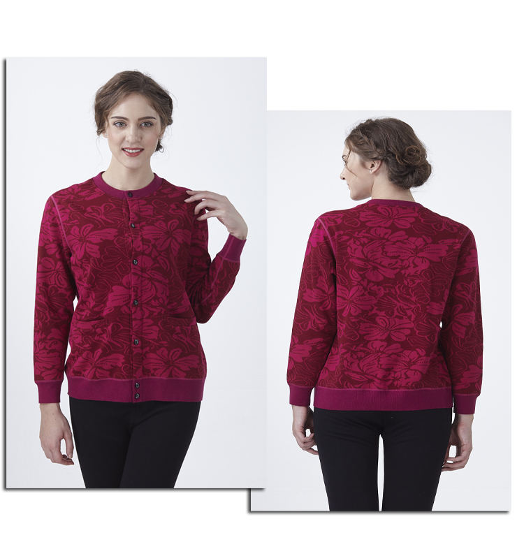 Đồ lót nữ trung niên áo len nữ cotton cao cấp áo đơn dày cộng với nhung mẹ cộng với phân bón XL áo ấm nam trung niên