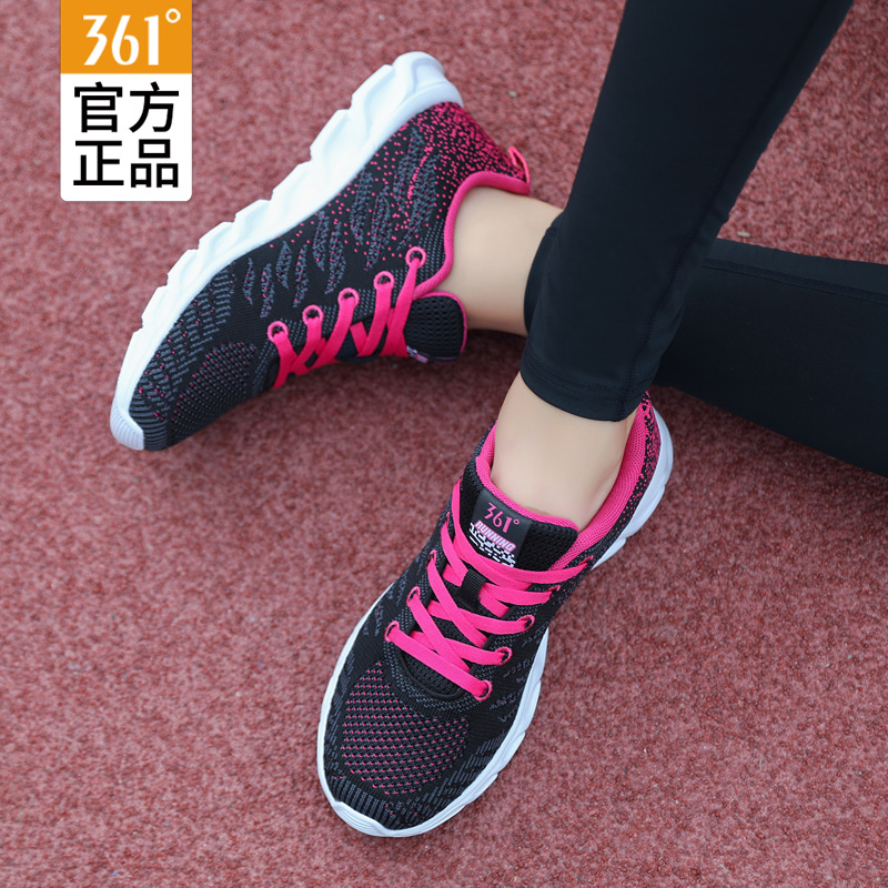 361 sneakers female 2022 spring student casual shoes 361 degree flagship shock-absorbing lightweight running shoes mesh shoes
