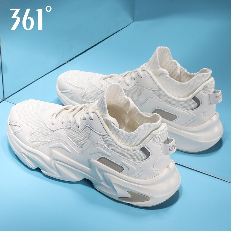 361 Sneakers Men Running Shoes Spring Casual Shoes Retro 361 Degrees Official Breathable Mesh Old Daddy Shoes Man Shoes