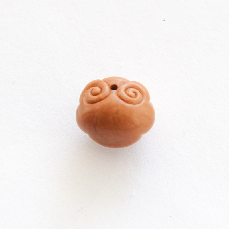 Ruyi Long Life Lock Wild Dragon Grain Peach Core Engraving Boutique Pure Handmade Baby Gift Handmade Ornament