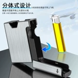 Одноразовый портсигар, ветрозащитная зажигалка, креативная портативная металлическая лента, 20 шт, алюминиевый сплав