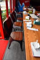 Barbecue restaurant tables and chairs Barbecue Korean restaurant tables and chairs hot pot restaurant tables and chairs induction cooker integrated industrial style retro table