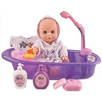 Little Baby 13 Bathtime Doll Bath Set for Kids