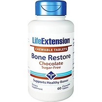 Life Extension Bone Restore Chocolate Sugar Free 60 Count