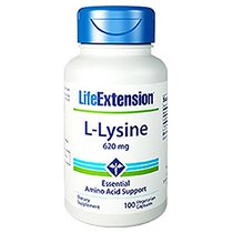 Life Extension L-Lysine 620 MG 100 Veg Caps