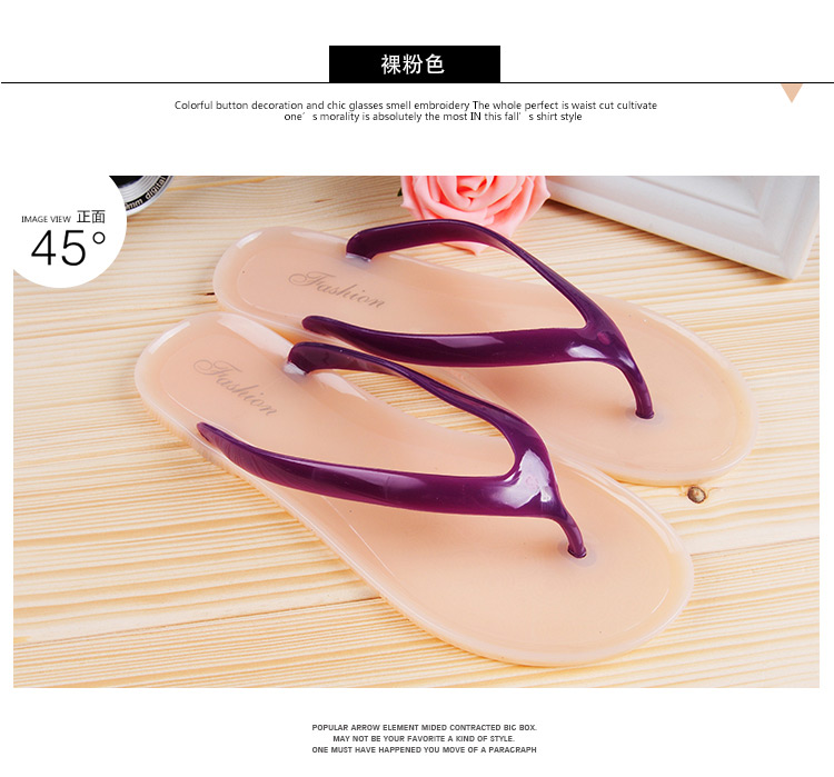 Nóng camellia flip- flops dép của phụ nữ nhựa thạch stereo camellia dép dép của phụ nữ