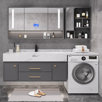 Balcony washing machine integrated Cabinet washbasin sink sink sink rock board bathroom cabinet combination toilet solid wood wash table
