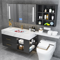 Rock plate integrated basin Baths cabinet Composition light extravagant extension table Handwashing table basin cabinet washroom washroom washroom washstand