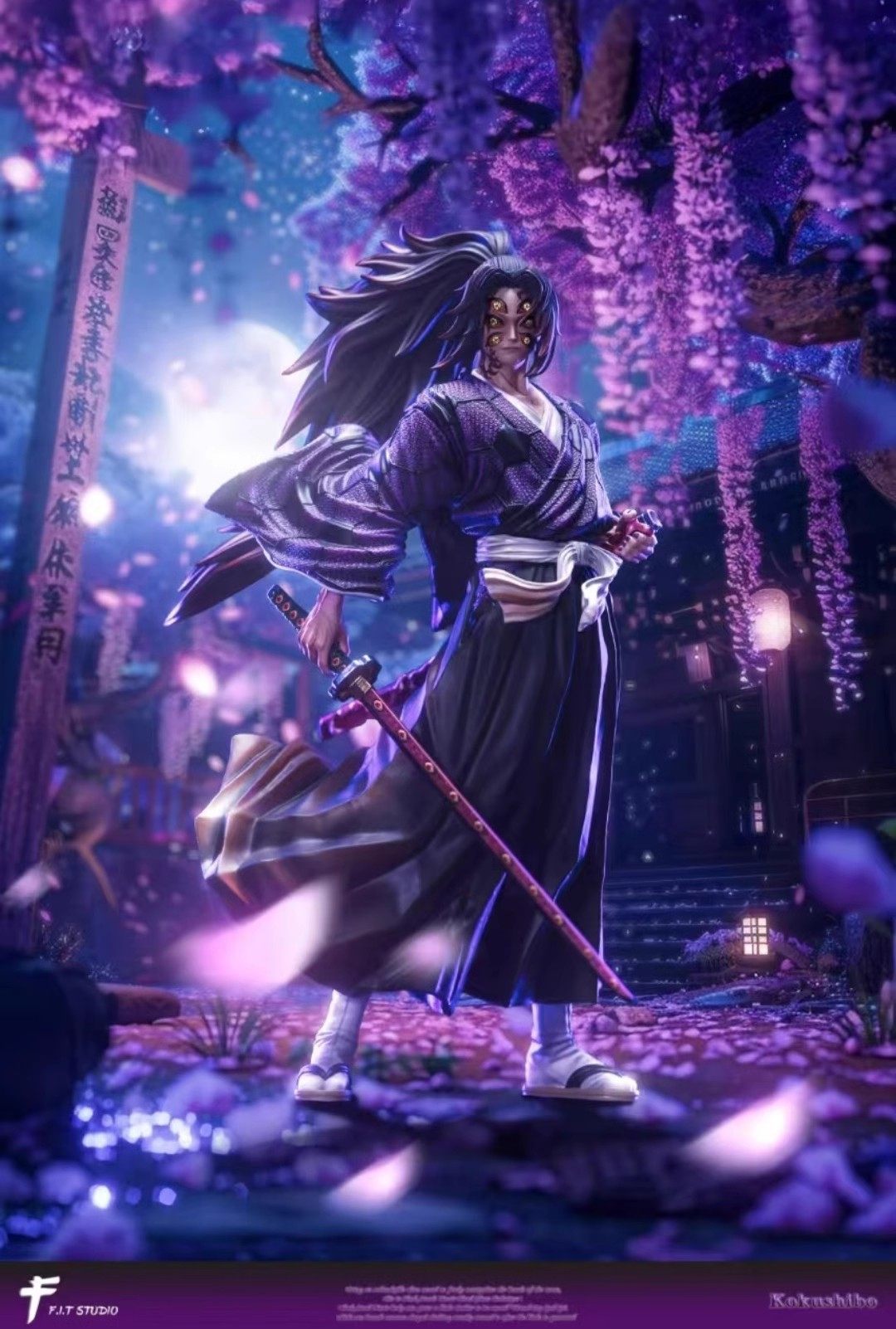 FIT STUDIO Demon Slayer 1/6 Scale Kokushibo Resin Model In Stock