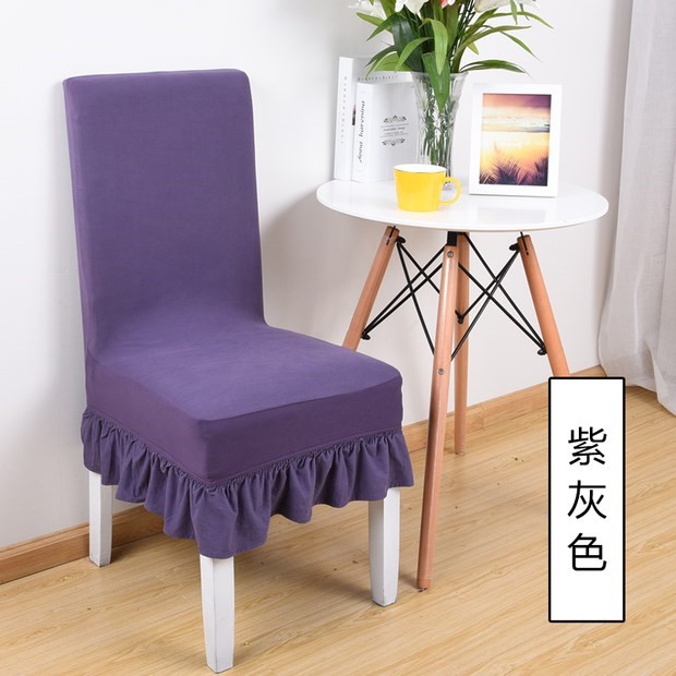 Bàn ăn gỗ hiện đại và ghế đệm ghế bọc vải khách sạn sân vườn bàn ghế đẩu tùy chỉnh đơn giản nhà ghế bọc đàn hồi vải trải bàn