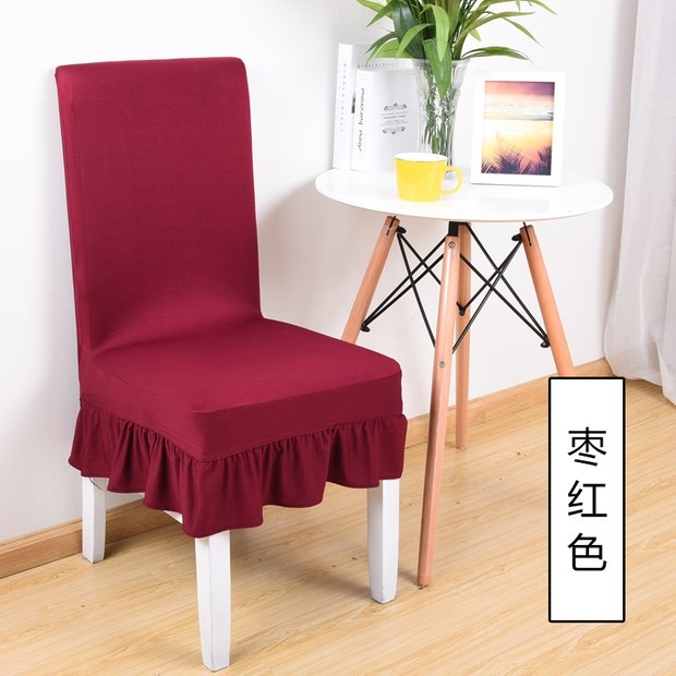 Bàn ăn gỗ hiện đại và ghế đệm ghế bọc vải khách sạn sân vườn bàn ghế đẩu tùy chỉnh đơn giản nhà ghế bọc đàn hồi vải trải bàn