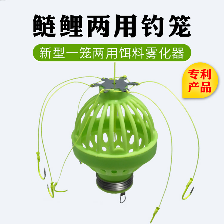 Hand Rod Water Monster Water Thunder Fishing Cage Bracelet Fishing Silver Carp Fishing Group Carp Bait Silver Carp Hook Special Killer Line Group Suit-Taobao