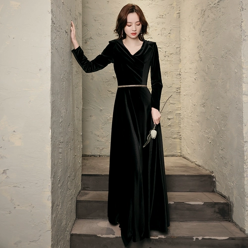 Бархатное зимнее элитное вечернее платье, 2020, премиум класс, яркий броский стиль