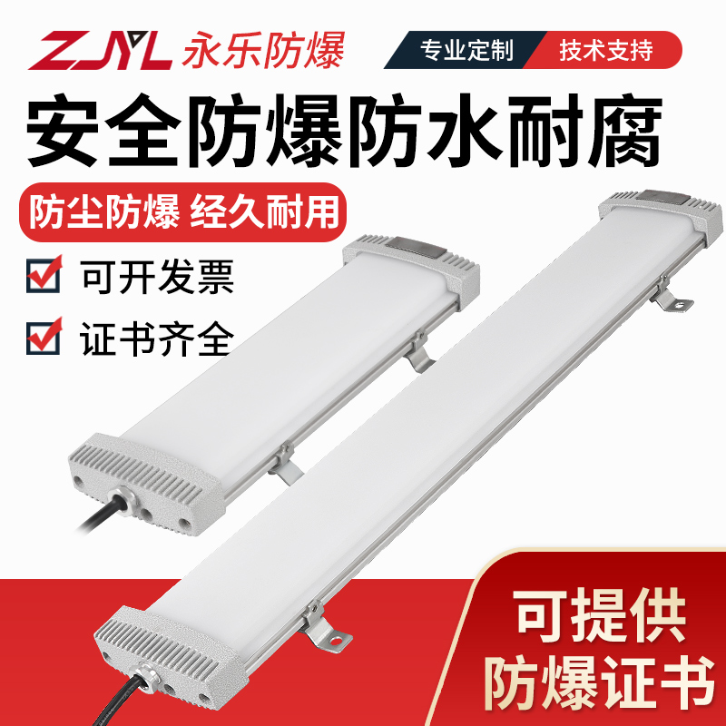 LED explosion-proof fluorescent lamp 40W60W single-tube fluorescent lamp warehouse workshop bracket ceiling with emergency spraying strip