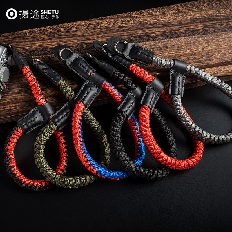 Camera camera wrist strap Leica camera wrist strap umbrella rope braided camera hand rope SLR camera strap decompression