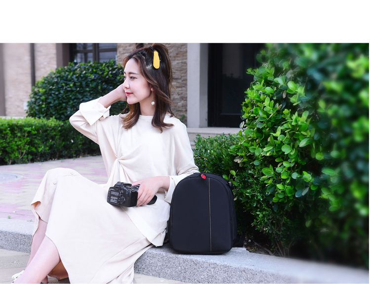 Túi đựng máy ảnh Túi đựng máy ảnh DSLR Ba lô cầm tay giải trí Ba lô Canon Nikon Sony micro đơn ánh sáng túi máy ảnh - Phụ kiện máy ảnh kỹ thuật số túi đeo máy ảnh