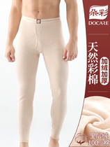 Colorful autumn pants mens cotton plus velvet autumn and winter bottoming cotton wool pants winter pants cotton single warm pants women