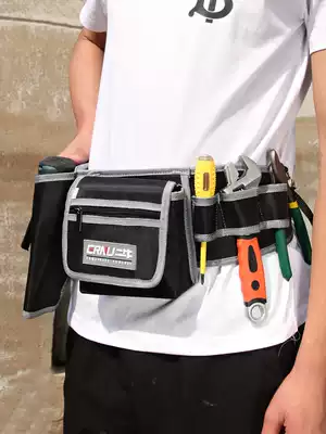 Tool running bag electrician kit multifunctional portable canvas small thick tool bag repair wear-resistant storage bag