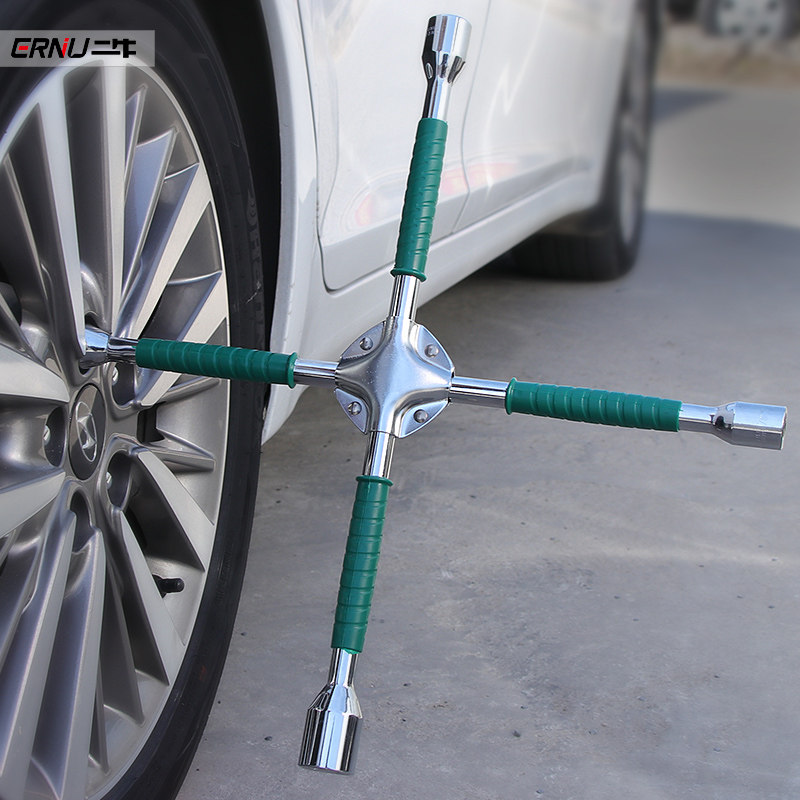 Cross Wrench Car Tire Changer Tool Set Extended Low Effort Socket Tire Wrench Removal Wheel Hub Spare Tire Tool