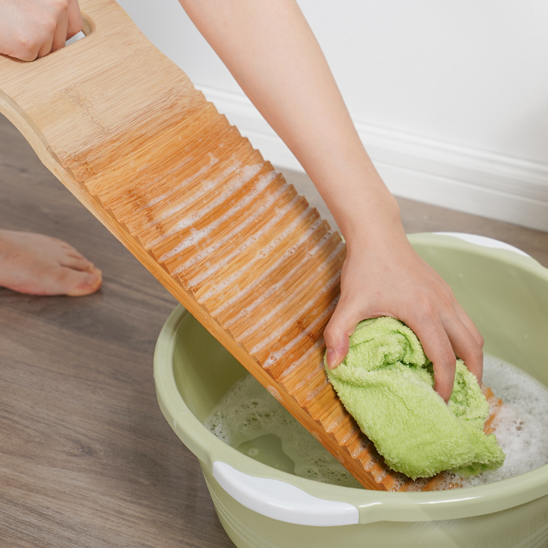 Thickened washboard household non-solid wood small dormitory students hand wash old-fashioned mini anti-skid kneeling with punishment washboard