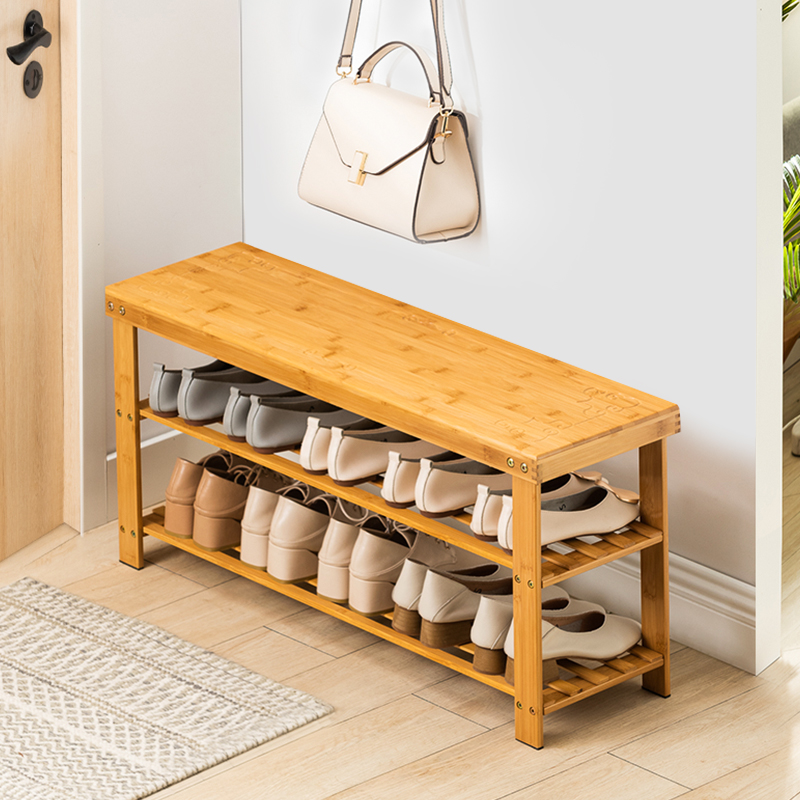 Shoe-changing stool home door modern minimalist entrance one-piece small porch stool long strip can sit and wear shoe rack cabinet