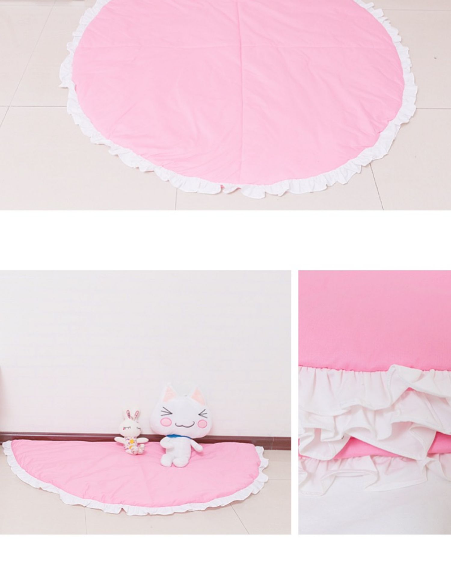 Một nửa hình dạng mặt trăng bằng vải bông Mat Tatami Thảm * Trò chơi Thu thập dữ liệu Tấm lót ẩm Bàn cà phê Tấm lót lều - Thảm sàn thảm xốp trải sàn