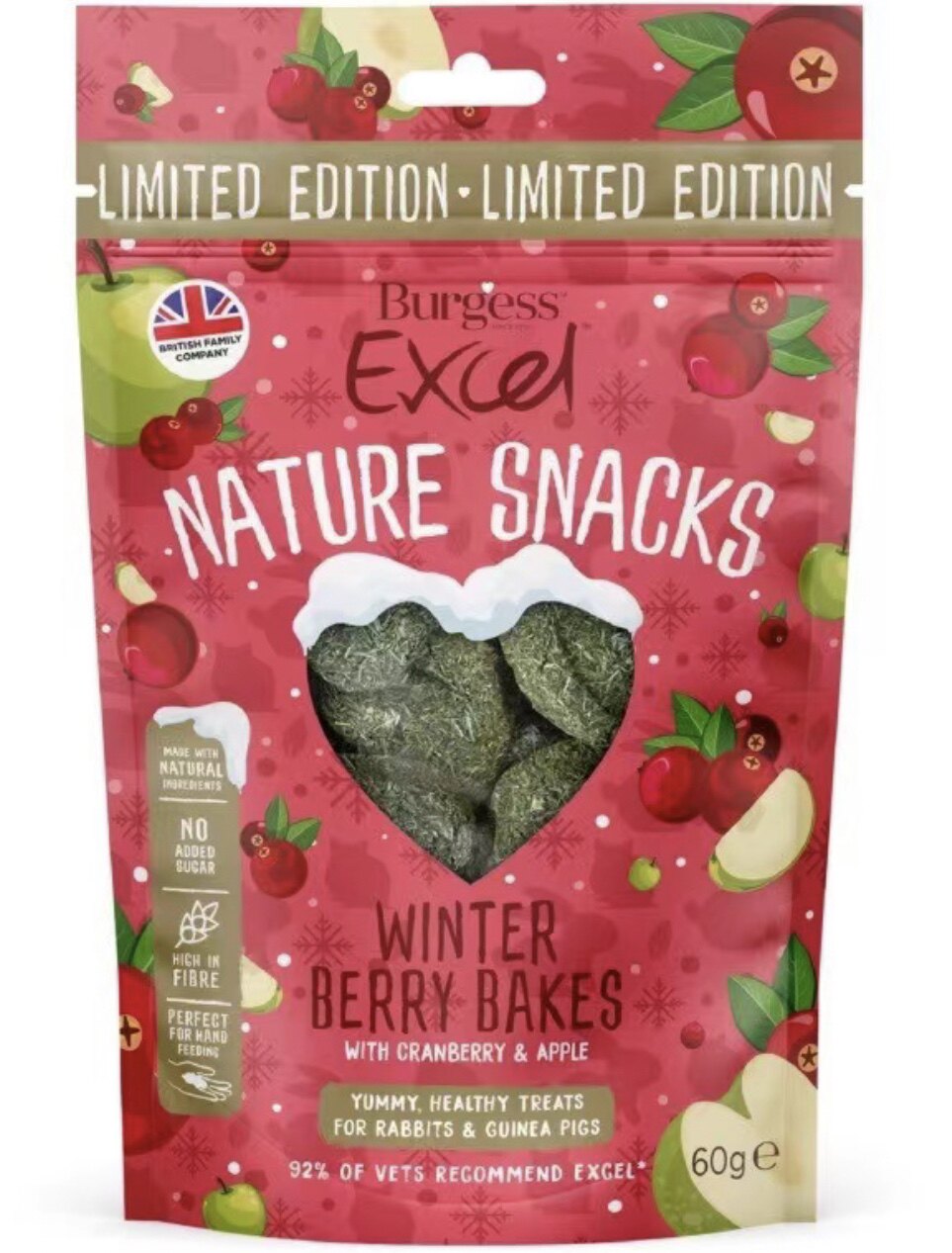 Ex-gratia British Bugs Christmas Day limited edition Caring fruit herbal Herbal Pizza Apple Cranberry without starch