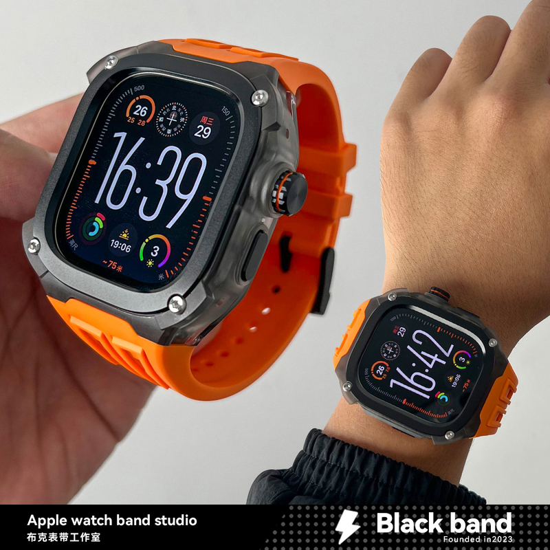Suitable for Apple Watch Ultra3 Mecha Modified Richard Watch Strap and Case Apple Watch Iwatch2 Suitable for Apple Watch Ultra3 Mecha Modified Richard Watch Strap and Case Apple Watch Iwatch2