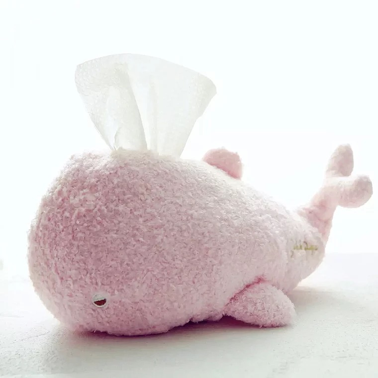 Japanese small whale soft cotton towels with cute cartoon car cloth art paper towel box