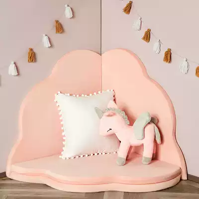 Nordic ins petal sponge crawler padded padded multifunctional foldable non-slip Bedway children's toy guardrail