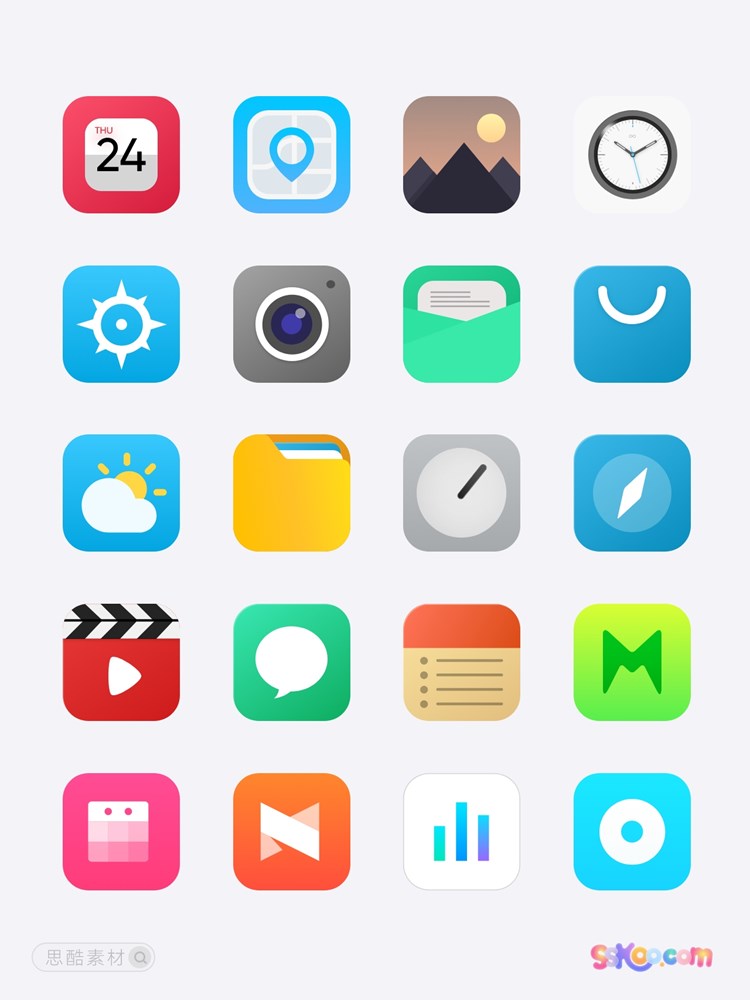 手机移动端APP安卓主题桌面扁平UI质感icon图标设计素材源文件插图4