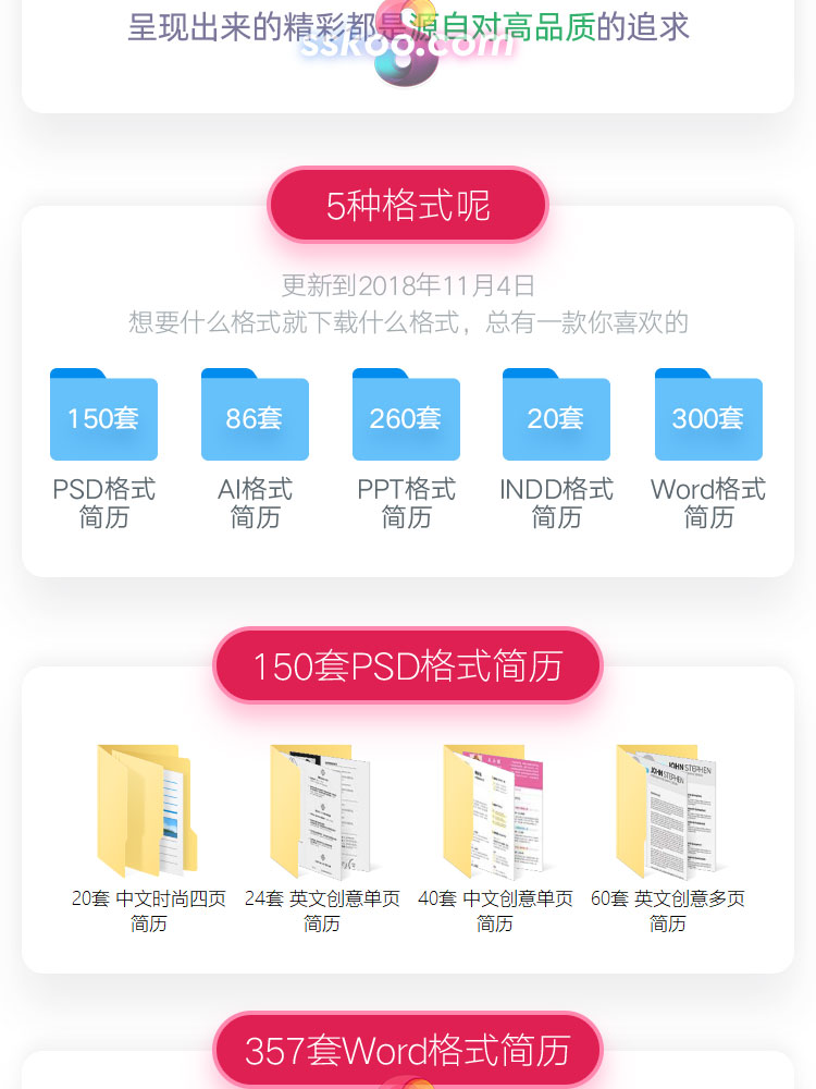 个人简历求职面试创意word应届毕业大学生设计工程师简历PSD模板插图3