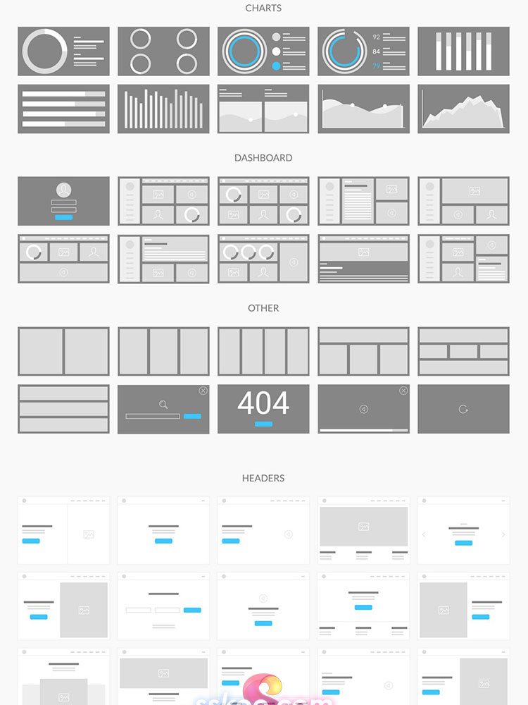 UI界面UX交互网站APP逻辑线框布局流程图PSD素材XD设计Sketch模板插图11