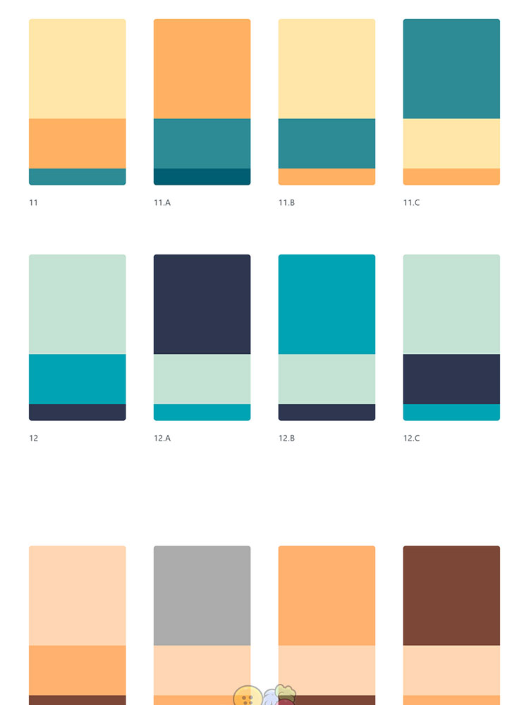 小清新潮流糖果色UI设计色卡配色Sketch源文件Adobe XD素材模板插图4
