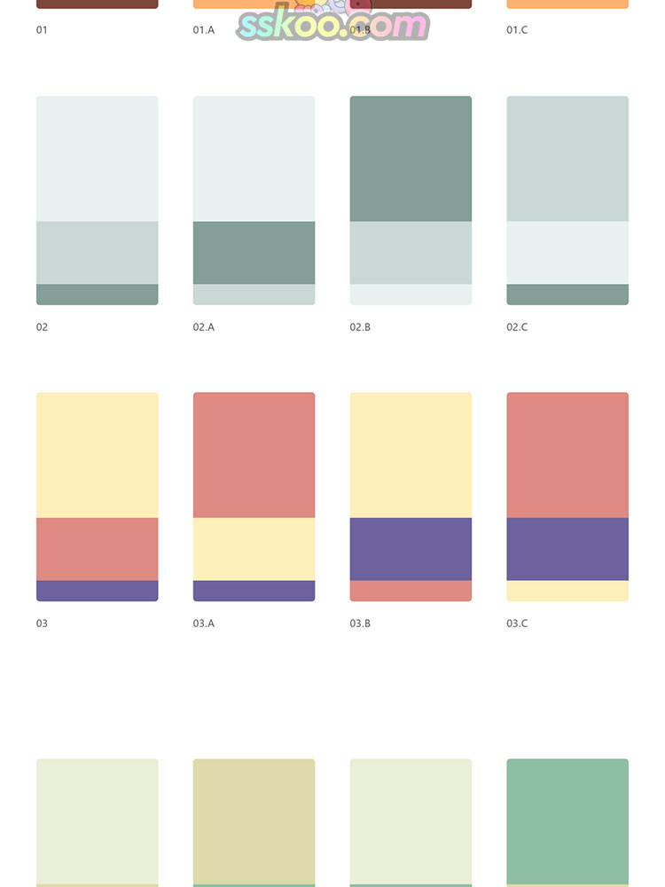小清新潮流糖果色UI设计色卡配色Sketch源文件Adobe XD素材模板插图5