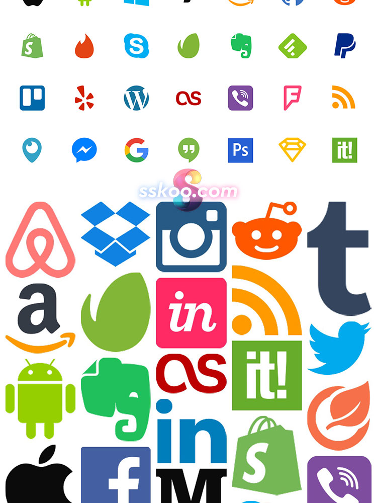 社交互联网公司扁平线形APP软件网页UI图标ICON AI矢量设计素材插图8