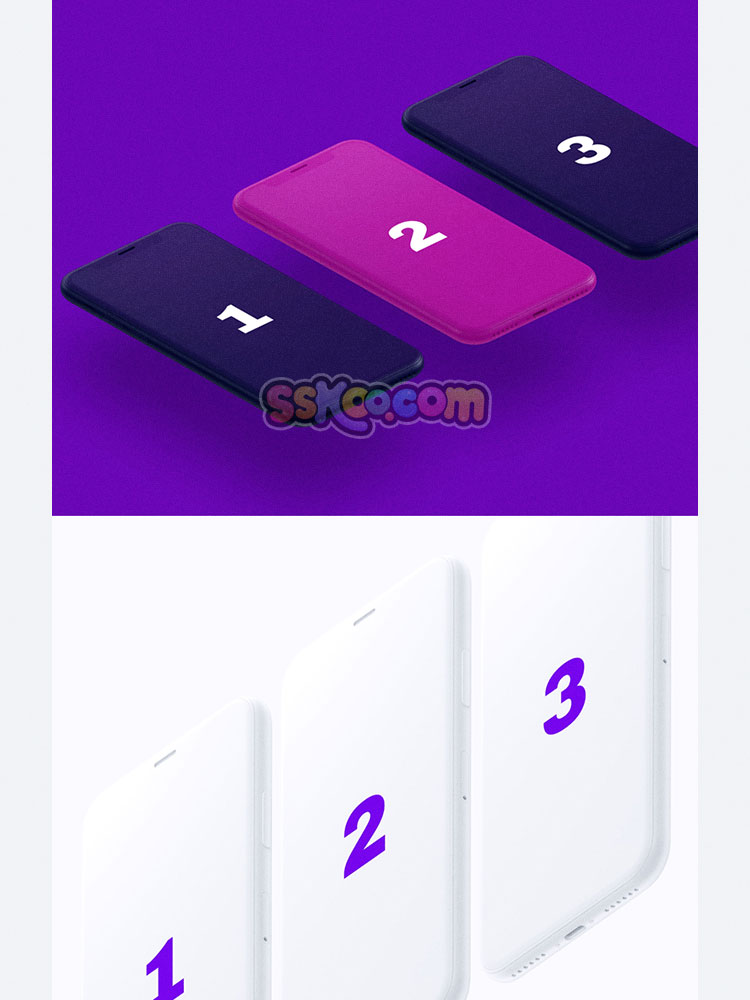 iPhone手机iPad平板Macbook电脑iMac模型样机PSD素材SKETCH模板插图4