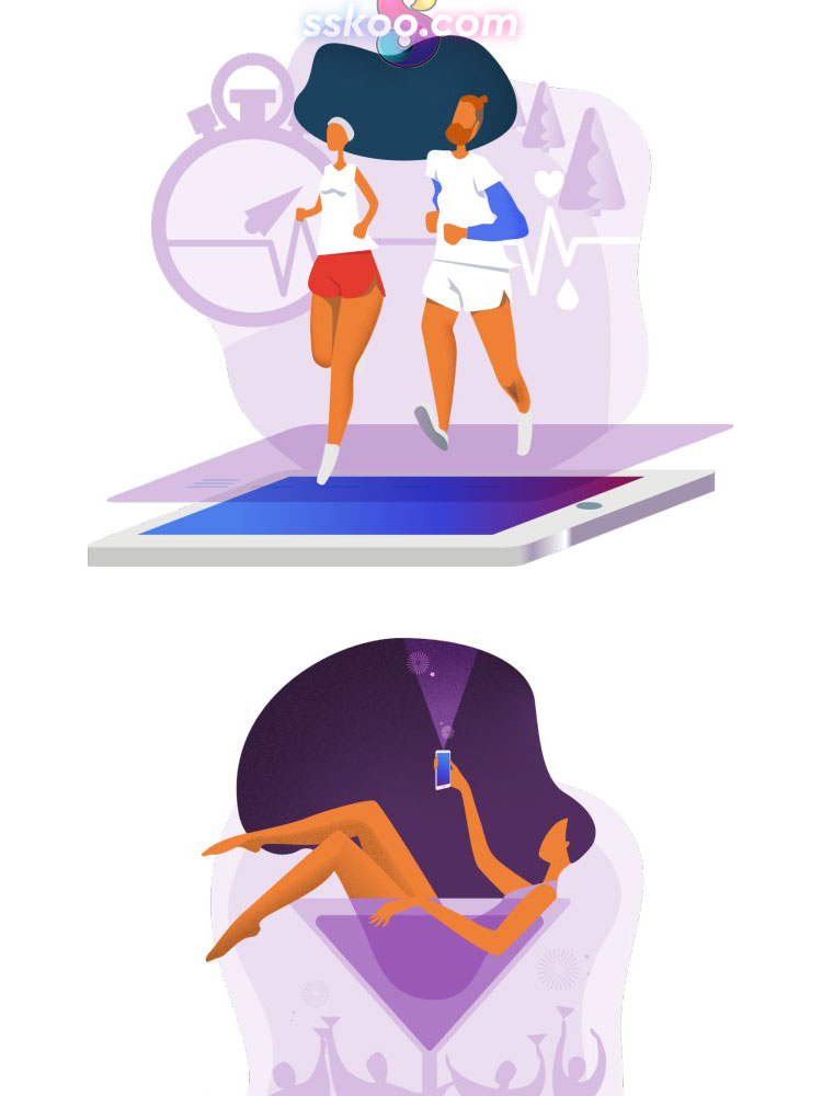 职场办公休闲人物男士女士形象插画绘画插图AI矢量SVG设计素材插图8