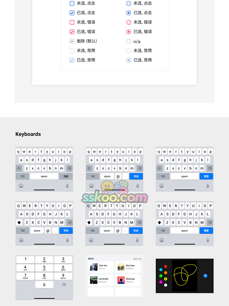 UI设计标准规范尺寸组件库手机APP界面UI模板Sketch案例PSD素材插图16