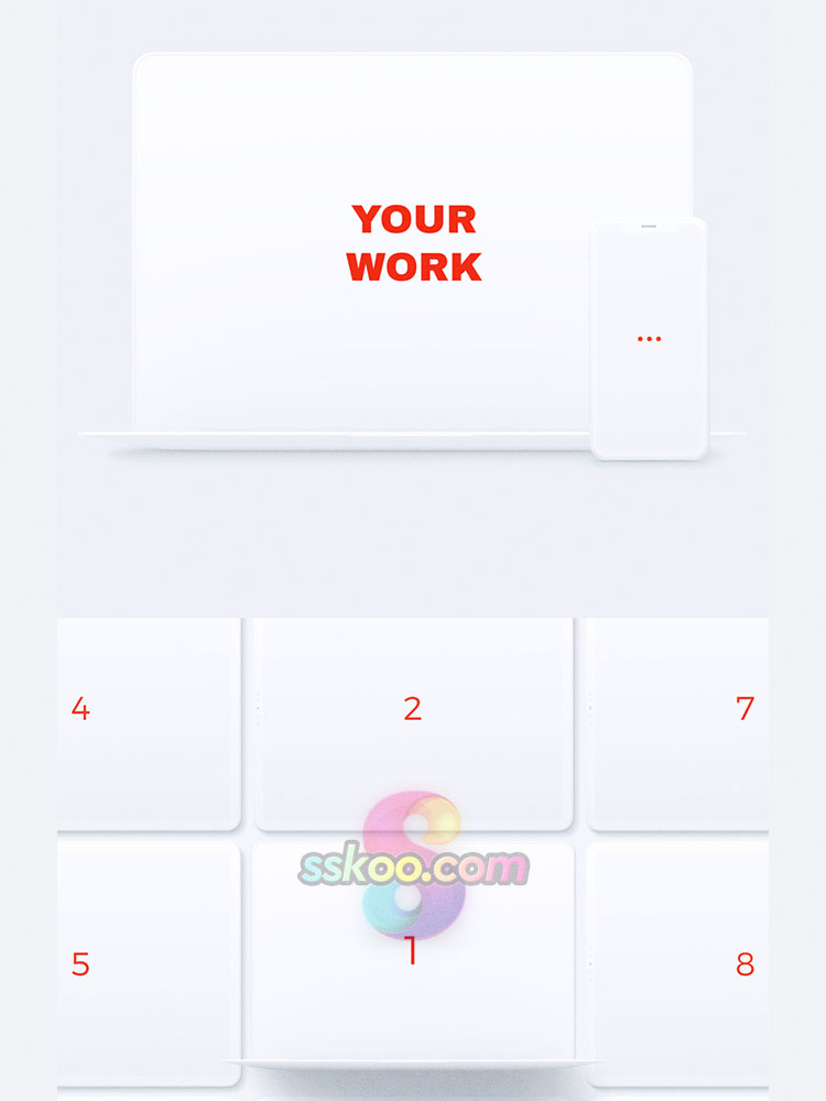 iPhone手机iPad平板Macbook电脑iMac模型样机PSD素材SKETCH模板插图20