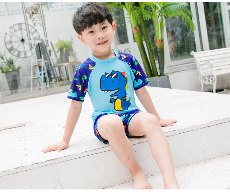 Trẻ em của đồ bơi trai chia nhỏ trẻ em lớn sun boy boy bé bơi lội thân phù hợp với dễ thương khủng long đồ bơi triều đồ bơi trẻ con