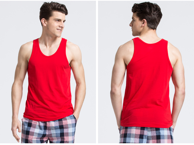Mới 1 loạt mùa hè mới cotton nam vest thanh niên tự canh loại áo bông thể thao vượt rào áo lót nam