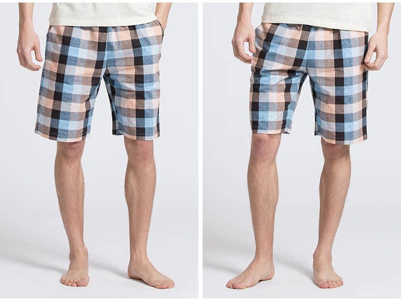 Hàng loạt thời trang mới và thoải mái tại nhà quần nam nam và nữ quần ngủ cotton mỏng mùa xuân và mùa hè thường mặc quần thể thao rộng kích thước lớn quần sịp