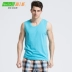 Dòng sản phẩm mới của cotton vest nam Slim thể thao chạm đáy đồ lót mùa hè thời trang trẻ trung bó sát không tay áo áo thun ba lỗ nữ thể thao Áo vest