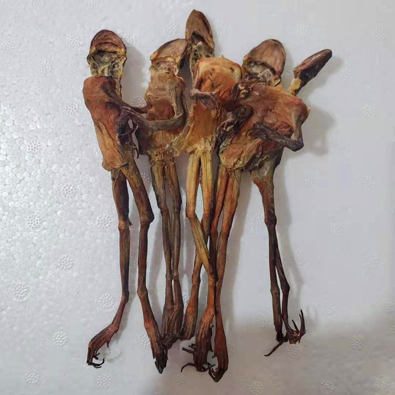 Toad skin Changbai Mountain Snow clam dried without oil Forest frog whole leg snow clam skin Go to oil forest frog dry skin