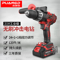 Pland 21V brushless impact drill Lithium battery rechargeable hand drill High power pistol drill Power tools industry