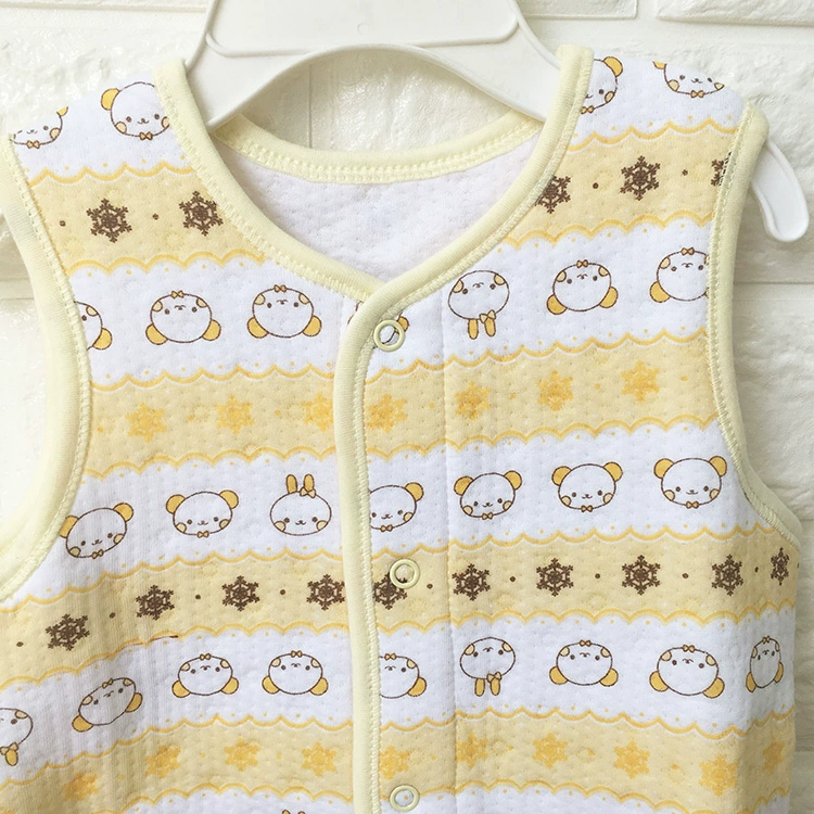 Nam và nữ 2018 xuân hè mới bông cotton vest vest áo phao trẻ em