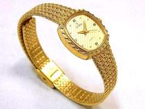 Syma Cyma Swiss Gold Plated Braided Chain Court Fine Quartz Small Watch