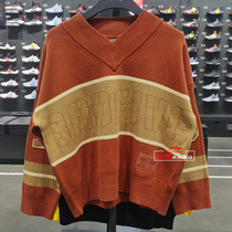 Ms. Li Ning Ms V collar Neckline Cardiovert 2020 Autumn Winter New Fashion Loose Warm Sweater Wire Coat AMBQ014