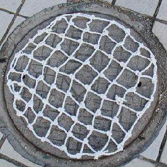 Rope mesh road for use I want to buy a manhole cover sewer well cover mesh engineering kiln well cellar net pocket outdoor cellar